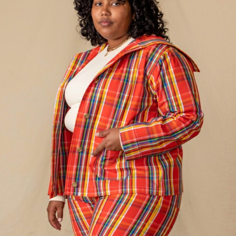 Big Bud Press Red Plaid Sailor Jacket
